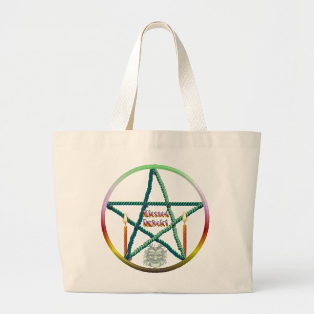 Grand Tote Bag Pentacle Imbolc (Devant)