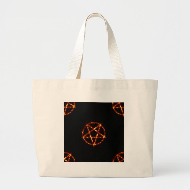 Grand Tote Bag pentagramme (Devant)
