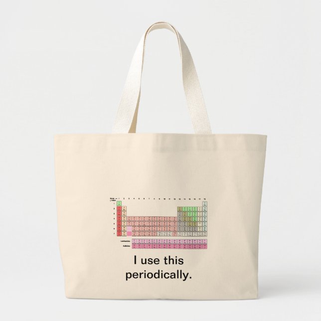 Grand Tote Bag Périodiquement (Devant)