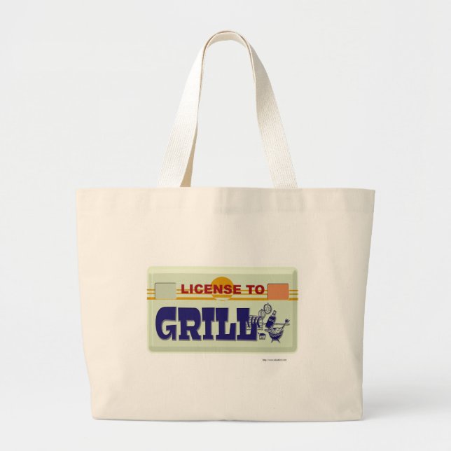 Grand Tote Bag Permis De Griller (Devant)