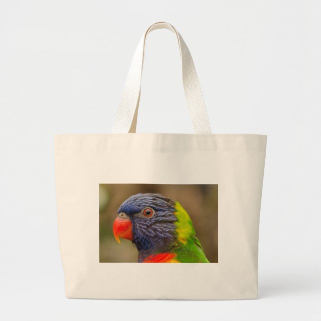 Grand Tote Bag Perroquet (Devant)