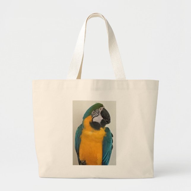 Grand Tote Bag Perroquet (Devant)