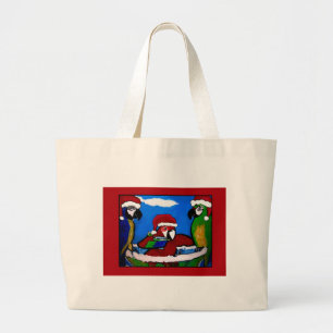GRAND TOTE BAG PERROQUETS FÊTARDS