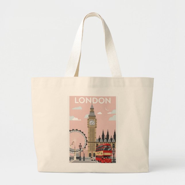 Grand Tote Bag "Personalized Floral Canvas Tote – Eco-Friendly &  (Devant)