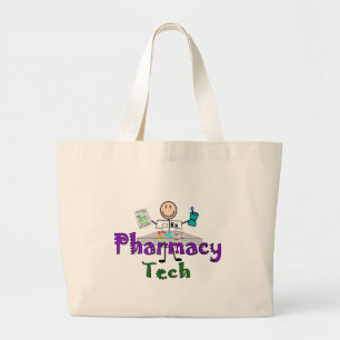 Grand Tote Bag Personnages en allumettes de cadeaux de conception