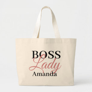 Grand Tote Bag Personnalisé Boss Lady
