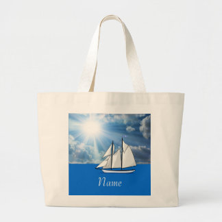 Grand Tote Bag Personnalisé naviguant Fourre-tout