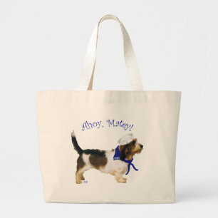 Grand Tote Bag Petit Basset Griffon Vendéen Marin