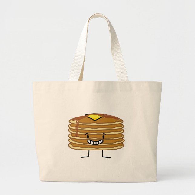 Grand Tote Bag Petit déjeuner pelucheux de sirop de beurre de (Devant)