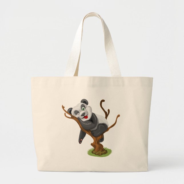 Grand Tote Bag Petit panda (Devant)