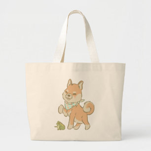 Grand Tote Bag Petite grenouille gardienne