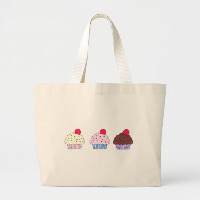 Grand Tote Bag Petits gâteaux (Devant)