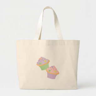 Grand Tote Bag Petits gâteaux de coeurs de sucrerie