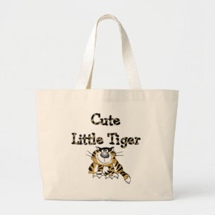 Grand Tote Bag Petits T-shirts et cadeaux mignons de tigre
