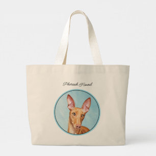Grand Tote Bag Pharaon Hound Peinture châtaigne Original Chien Ar