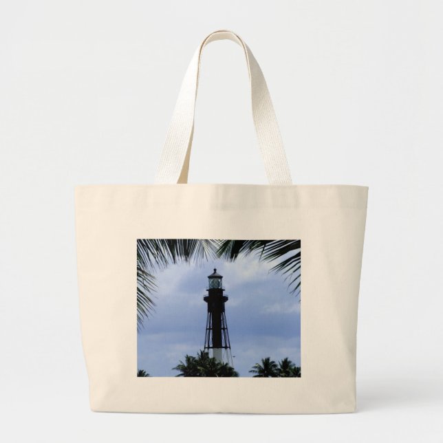 Grand Tote Bag Phare d'admission de Hillsboro (Devant)