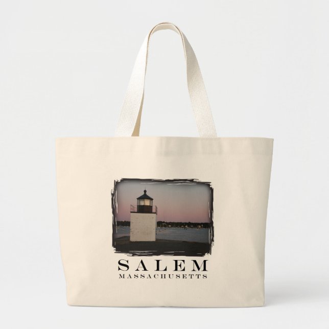 Grand Tote Bag Phare de Salem (Devant)