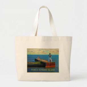 Grand Tote Bag Phare d'île Prince Edouard