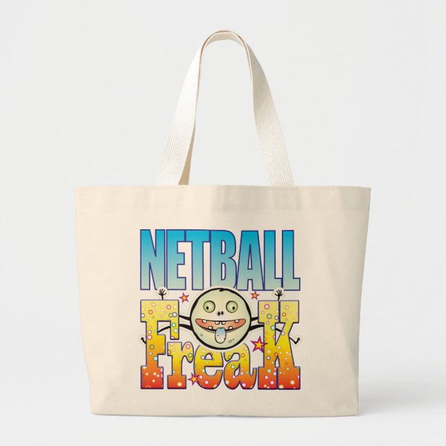Grand Tote Bag Phénomène bizarre de net-ball (Devant)