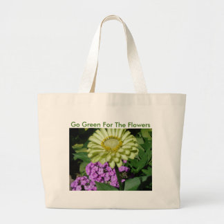 Grand Tote Bag Phlox&Zinnia, devenez écolo pour les fleurs