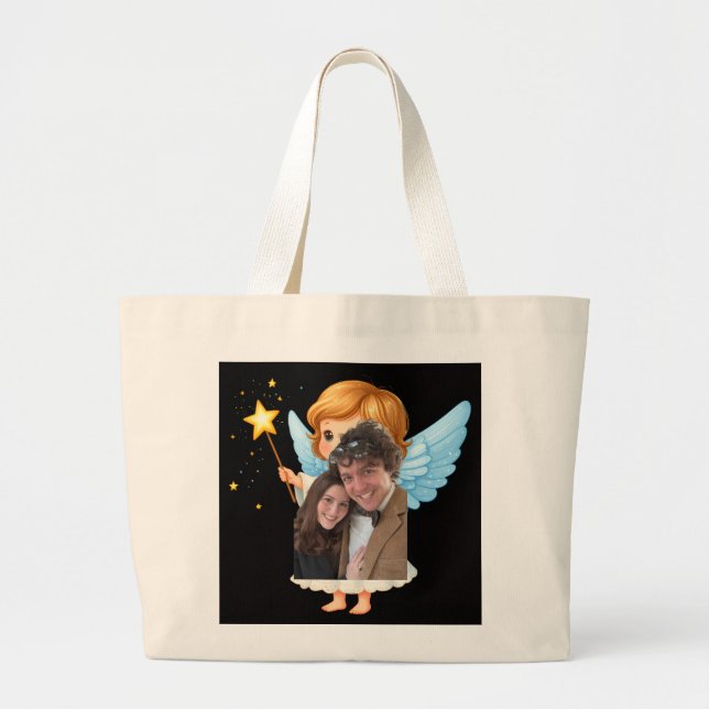 Grand Tote Bag Photo with Angel hand bags (Devant)