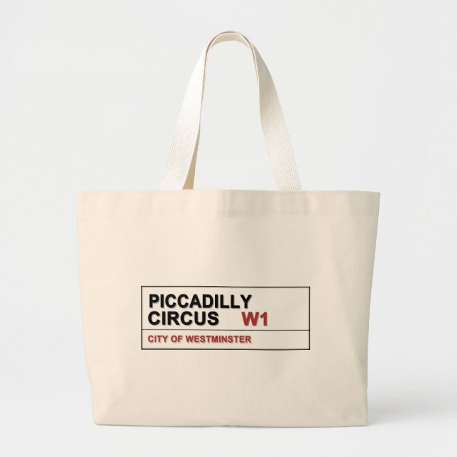 Grand Tote Bag Piccadilly Circus Londres (Devant)