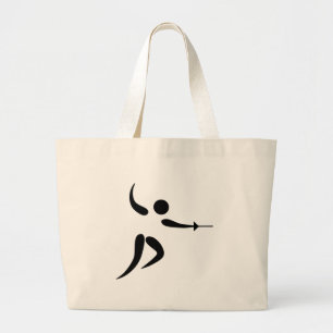 Grand Tote Bag Pictogramme de la clôture compétitive et olympique