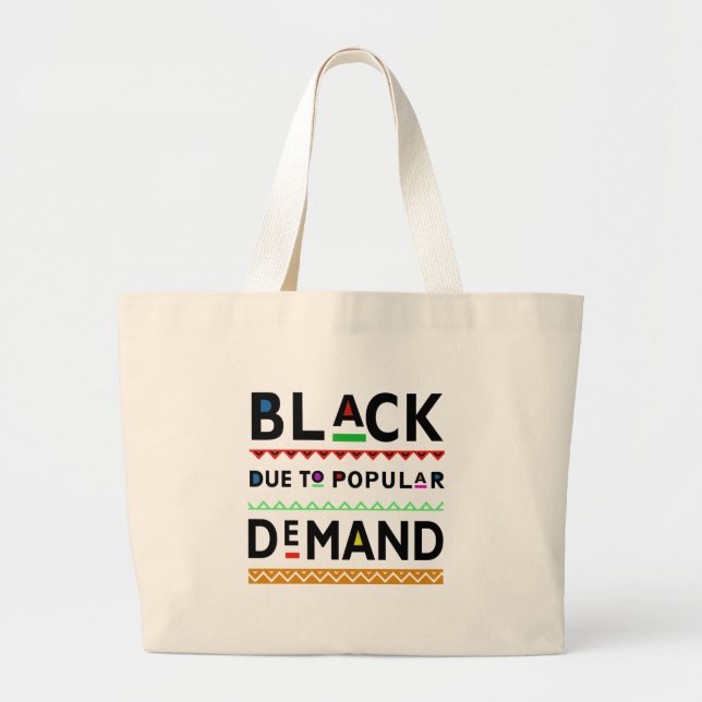 Grand Tote Bag Pièce en t d'Afrocentric (Devant)