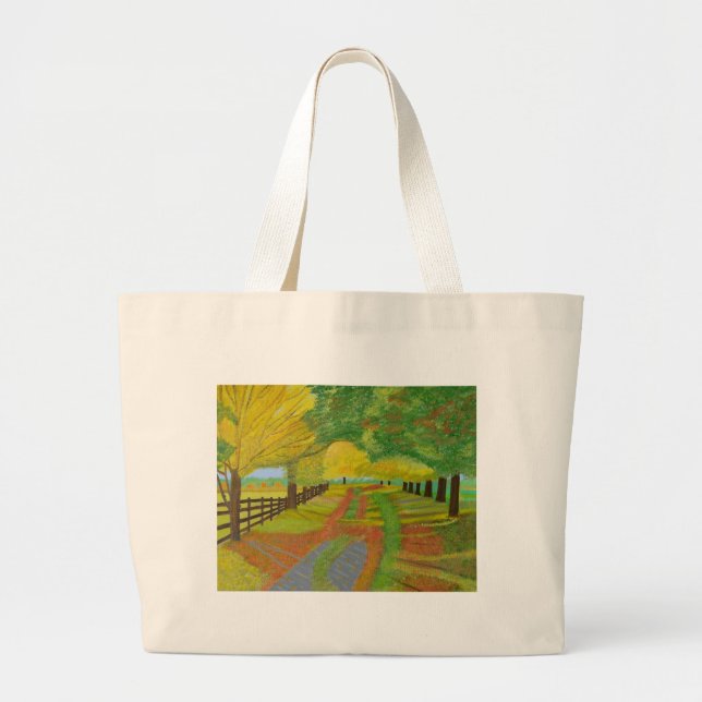 Grand Tote Bag Pièges d'autumn (Devant)