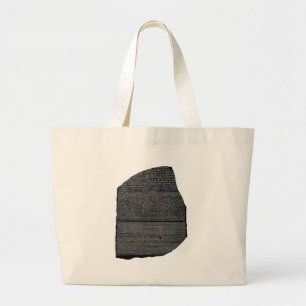 Grand Tote Bag Pierre de Rosetta stèle de granodiorite égyptienne