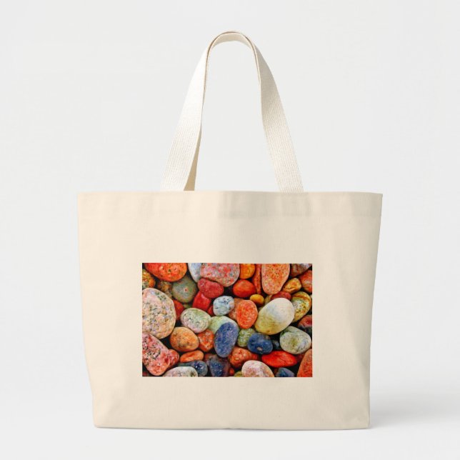 Grand Tote Bag Pierre et caillou (Devant)