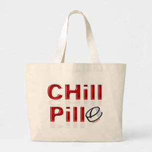 Grand Tote Bag Pilule de refroidissement amusant PMS