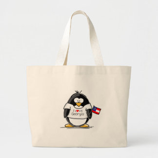Grand Tote Bag Pingouin de la Géorgie