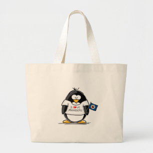 Grand Tote Bag Pingouin du Minnesota
