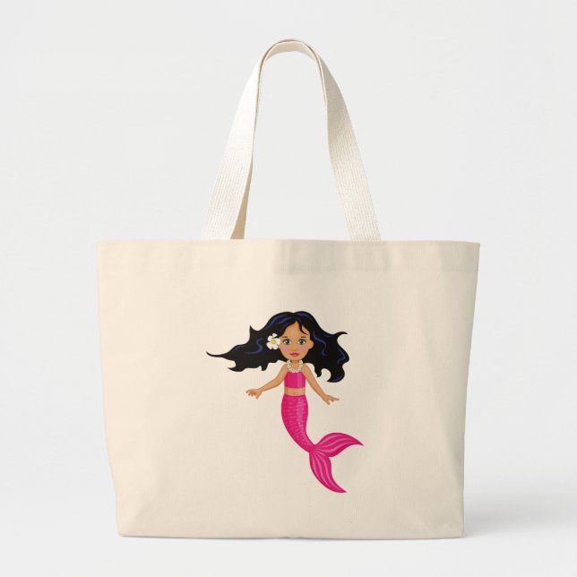 Grand Tote Bag Pink Mermaid (Devant)