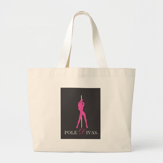 Grand Tote Bag PinkPolePNG (Devant)