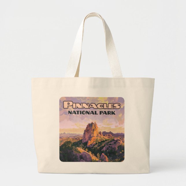 Grand Tote Bag Pinnacles National Park Buttes Californie (Devant)