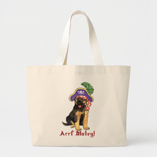 Grand Tote Bag Pirate berger allemand (Devant)