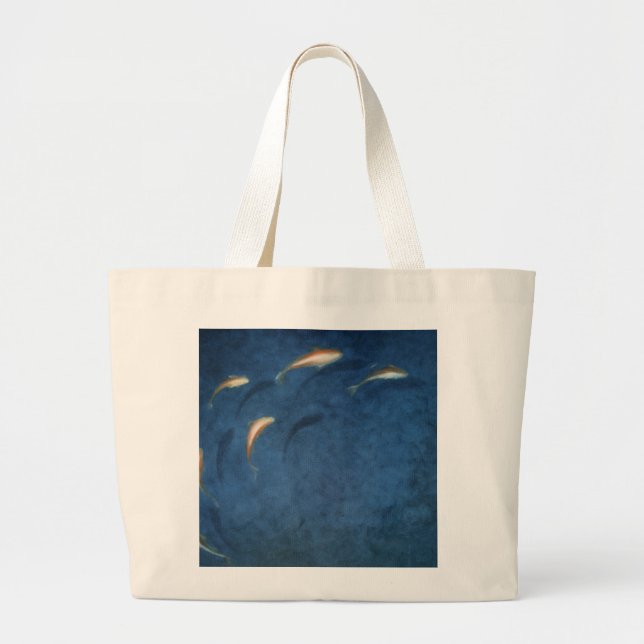 Grand Tote Bag Piscine de poisson rouge (Devant)