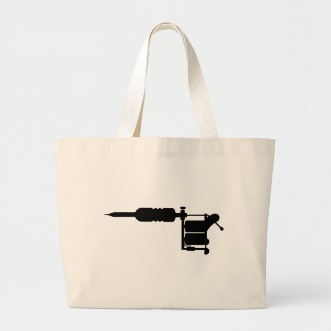 Grand Tote Bag pistolet de tatouage (Devant)