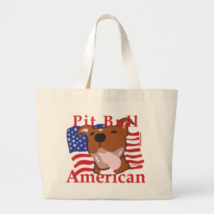 Grand Tote Bag Pit Bull American Fourre-tout