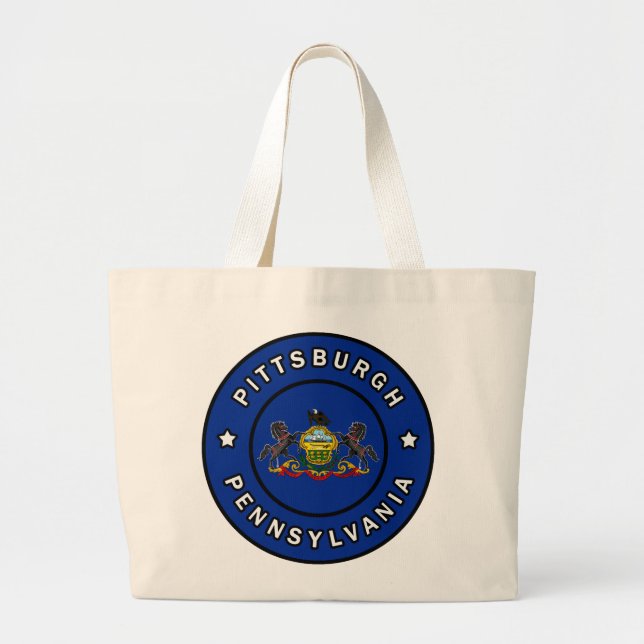 Grand Tote Bag Pittsburgh Pennsylvanie (Devant)