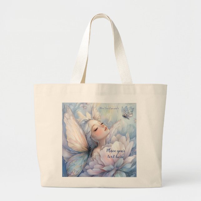 Grand Tote Bag Pivoine de l'Aube (Devant)