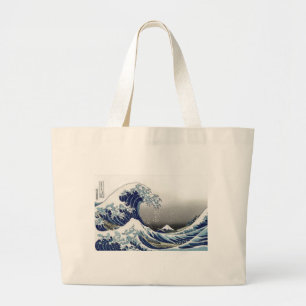 Grand Tote Bag PixDezines Vintage, Grande Vague, Hokusai 葛飾北斎の神奈川
