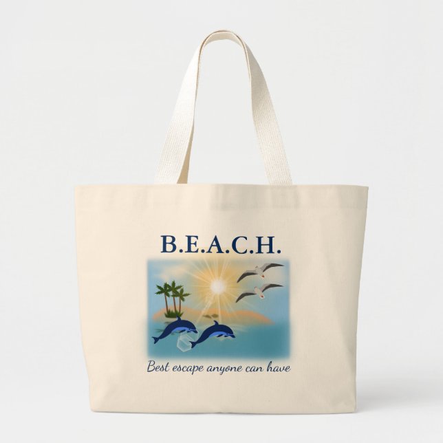 Grand Tote Bag Plage (Devant)