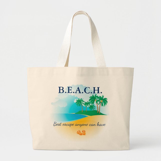 Grand Tote Bag Plage (Devant)