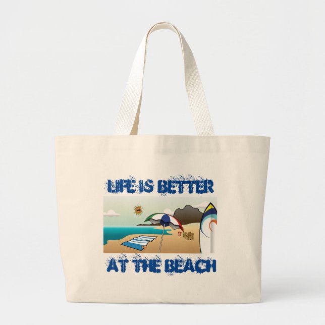 Grand Tote Bag Plage (Devant)