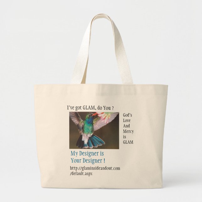 Grand Tote Bag Plage fascinante Fourre-tout de Hummer (Devant)