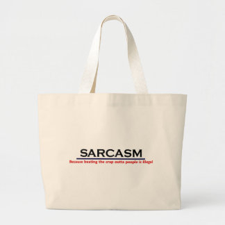 Grand Tote Bag Plaisanterie drôle de sarcasme de KRW