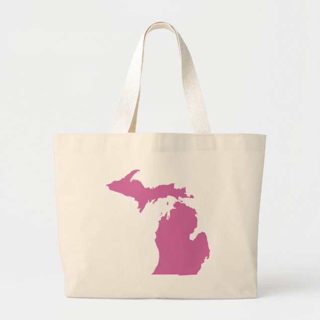 Grand Tote Bag Plan de l'État du Michigan (Devant)